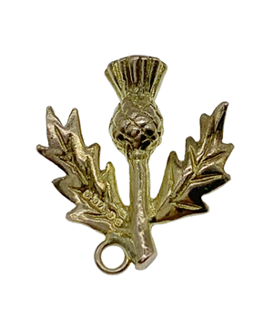 9ct Yellow Gold Thistle Charm