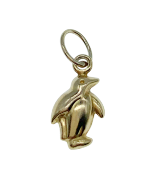 9ct Yellow Gold Penguin Charm