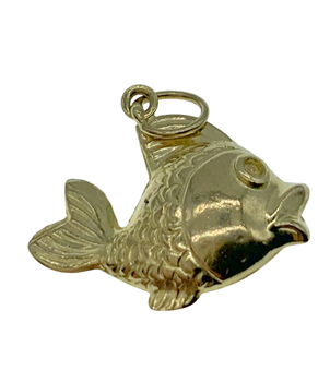 9ct Yellow Gold Fish Charm