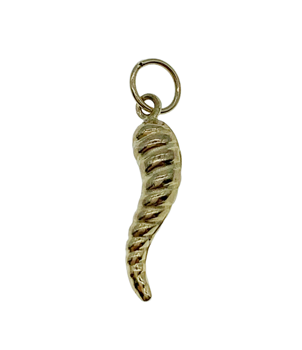 9ct Yellow Gold Patterned Horn of Plenty Charm
