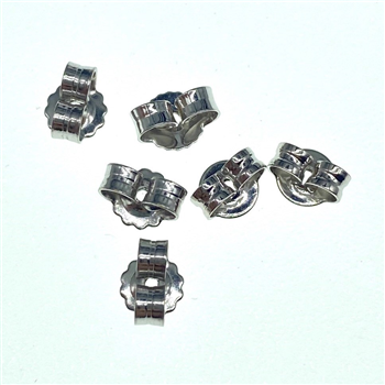 18ct White Gold 3X Pairs of Butterfly Backs 