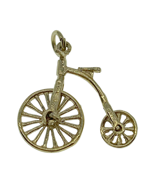 9ct Yellow Gold Penny Farthing Charm