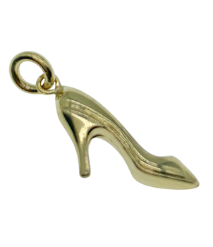 9ct Yellow Gold Stiletto Shoe Charm