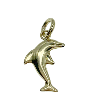 9ct Yellow Gold Dolphin Charm