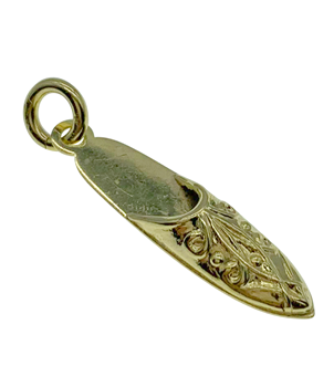 9ct Yellow Gold Slipper Charm