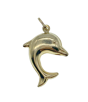 9ct Yellow Gold Dolphin Charm