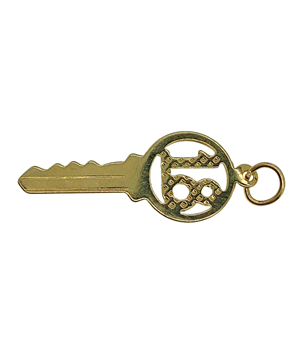 9ct Yellow Gold '18' Key Charm