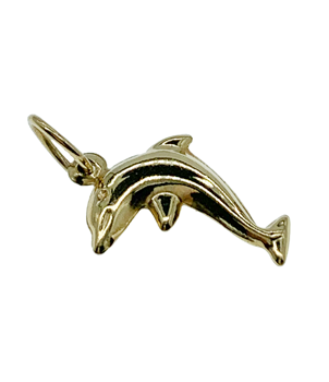 9ct Yellow Gold Dolphin Charm