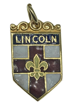 9ct Yellow Gold Travel Shield Charms