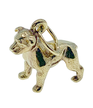 9ct Yellow Gold Dog Charm