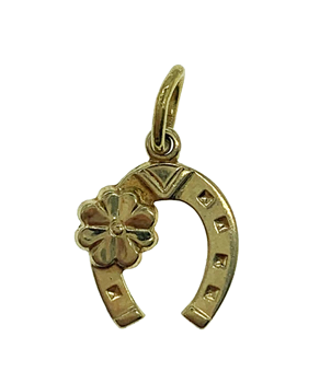 9ct Yellow Gold Horse Shoe Charm