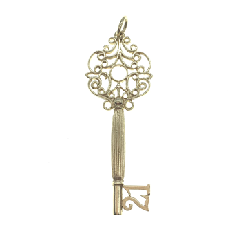 9ct Yellow Gold 21Key Pendant