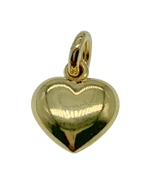 9ct Yellow Gold Heart Charm
