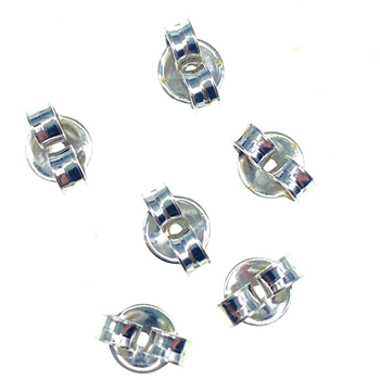 18ct White Gold 3X Pairs of Butterfly Backs