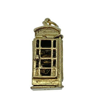 9ct Yellow Gold Telephone Box Charm