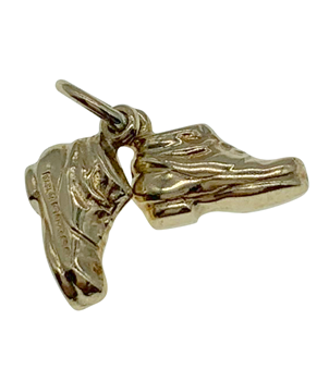 9ct Yellow Gold Boots Charm