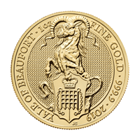 1 Oz Gold Queens Beast Yale