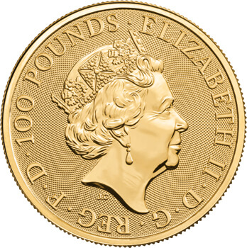 1 Oz Gold Queens Beasts Bull