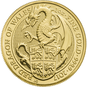 1 Oz Gold Queens Beasts Dragon