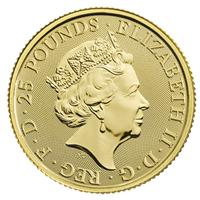1oz Gold White Greyhound Of Richmond