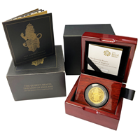 Proof Quarter Oz Gold Lion of England 2017
