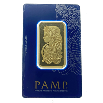 Certified 1 Oz Gold Bar PAMP Suisse