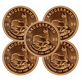 Gold Krugerrand x 5