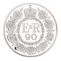 5 Oz Silver Proof Coin QEII 90th Birthday 