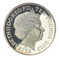 5 Oz Silver Proof Coin QEII Coronation