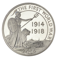 5 Oz 2015 Silver Proof WW1