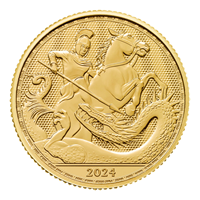 Gold 1/4 Oz St George and the Dragon 2024 