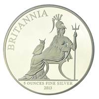  5 Oz 2013 Silver Britannia Proof Coin