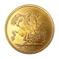 2020 Gold sovereign - Royal Arms Matte Privy Mark 