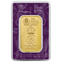 Certified 1 Oz Gold Royal Mint Bar - Royal Cypher