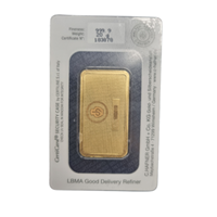 Certified 20g Gold Bar CHafner