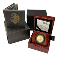 Proof Quarter Queens Beasts Red Dragon of Wales