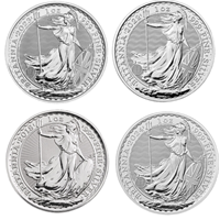 1 Oz Silver Britannia - 25 Coin Tube 