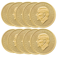2026 Gold Britannia 1 Oz - 10 Coin Bundle 