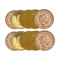 Best Value Gold Half Sovereign - 10 Coin Bundle