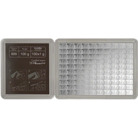 100 x 1g CombiBar® Silver Valcambi Bar