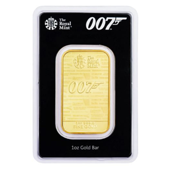 Royal Mint - 007 James Bond 1oz Gold Bar (Sealed)