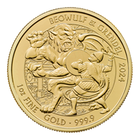 1 Oz Gold Britannia Beowulf and Grendel