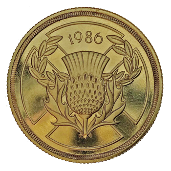 Gold Double Sovereign 1986 Loose Proof 