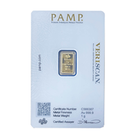 Certified PAMP 1g Gold Bar