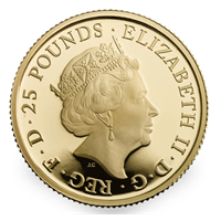 Quarter Oz White Lion of England 2017