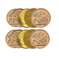 Best Value Gold Half Sovereign - 10 Coin Bundle